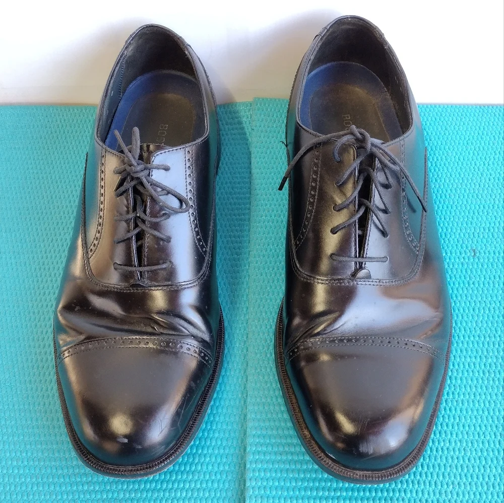 Bostonian Men's Lace Up Black Leather Dress Shoes Derby - Size 11